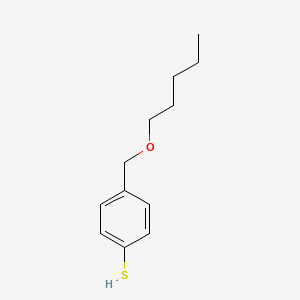 molecular formula C12H18OS B8000574 4-[(n-Pentyloxy)methyl]thiophenol 