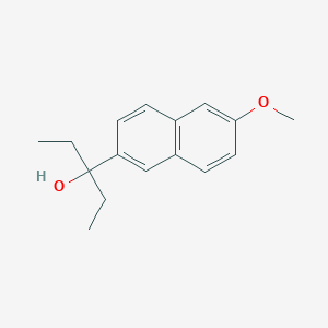 molecular formula C16H20O2 B8000605 3-(6-Methoxy-2-naphthyl)-3-pentanol 