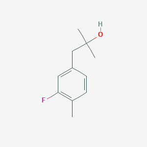 molecular formula C11H15FO B8000621 1-(3-Fluoro-4-methylphenyl)-2-methylpropan-2-ol 