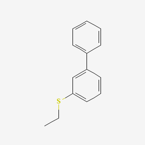 molecular formula C14H14S B8000626 3-(Ethylthio)biphenyl 