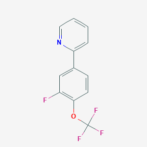 2-[3-Fluoro-4-(trifluoromethoxy)phenyl]pyridine