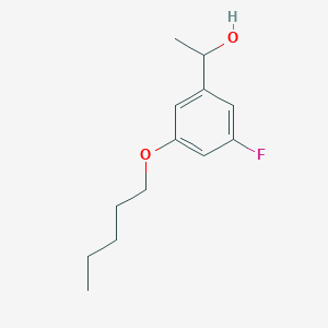 molecular formula C13H19FO2 B8000662 1-(5-Fluoro-3-n-pentoxyphenyl)ethanol 