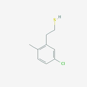 molecular formula C9H11ClS B8000678 2-(3-Chloro-6-methylphenyl)ethanethiol 