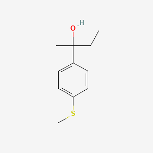 molecular formula C11H16OS B8000723 2-[4-(Methylthio)phenyl]-2-butanol 