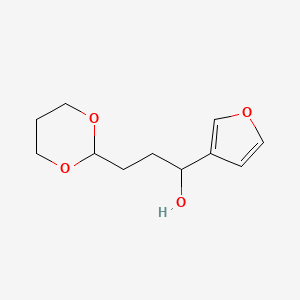 3-[2-(1,3-Dioxanyl)]-1-(3-furyl)-1-propanol