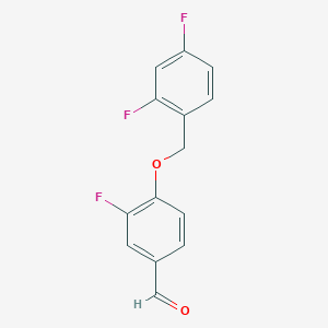 4-((2,4-Difluorobenzyl)oxy)-3-fluorobenzaldehyde