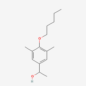 molecular formula C15H24O2 B8000761 1-(4-n-Pentoxy-3,5-dimethylphenyl)ethanol 