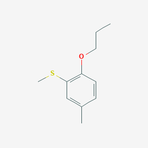 molecular formula C11H16OS B8000766 5-Methyl-2-n-propoxyphenyl methyl sulfide 