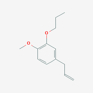 molecular formula C13H18O2 B8000773 3-(4-Methoxy-3-n-propoxyphenyl)-1-propene 