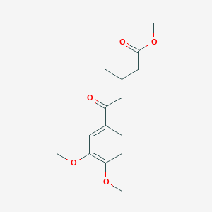 Methyl 5-(3,4-dimethoxyphenyl)-3-methyl-5-oxovalerate