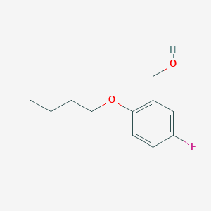 molecular formula C12H17FO2 B8000802 5-Fluoro-2-iso-pentoxybenzyl alcohol 