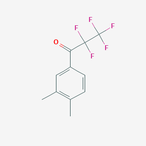 molecular formula C11H9F5O B8000804 3',4'-Dimethyl-2,2,3,3,3-pentafluoropropiophenone 