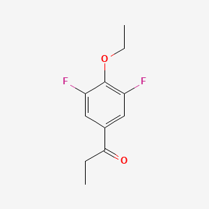 molecular formula C11H12F2O2 B8000832 1-(4-Ethoxy-3,5-difluorophenyl)propan-1-one 