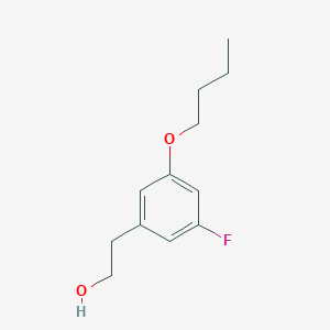 molecular formula C12H17FO2 B8000841 3-n-Butoxy-5-fluorophenethyl alcohol CAS No. 1443310-54-0