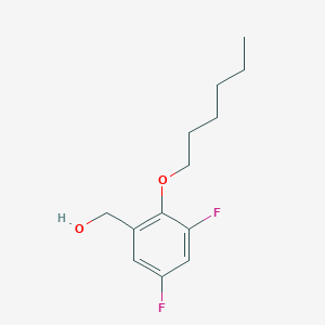 (3,5-Difluoro-2-(hexyloxy)phenyl)methanol