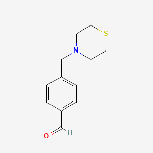 molecular formula C12H15NOS B8000898 4-(4-Carboxaldehydebenzyl)thiomorpholine 