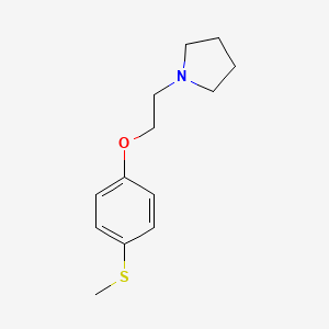 Methyl 4-(2-N,N-pyrrolidinoethoxy)phenyl sulfide