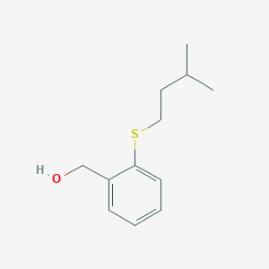 molecular formula C12H18OS B8000991 2-iso-Pentylthiobenzyl alcohol 