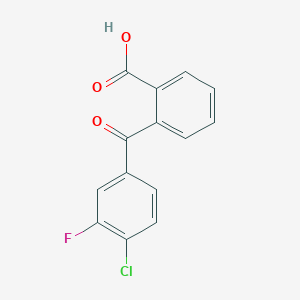 2-(4-Chloro-3-fluorobenzoyl)benzoic acid