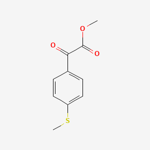 molecular formula C10H10O3S B8001016 Methyl 4-thiomethylbenzoylformate 