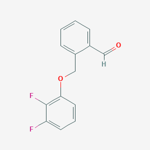 molecular formula C14H10F2O2 B8001062 2-((2,3-Difluorophenoxy)methyl)benzaldehyde 