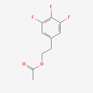 molecular formula C10H9F3O2 B8001104 3,4,5-Trifluorophenethyl acetate 