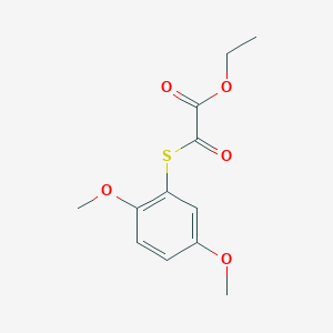 Ethyl 2-(2,5-dimethoxyphenyl)sulfanyl-2-oxo-acetate