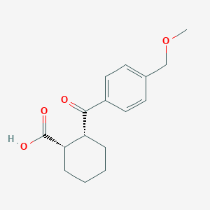 cis-2-(4-Methoxymethylbenzoyl)cyclohexane-1-carboxylic acid