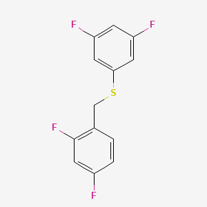 1,3-Difluoro-4-[(3,5-difluorophenyl)sulfanylmethyl]benzene