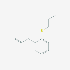 molecular formula C12H16S B8001196 3-(2-n-Propylthiophenyl)-1-propene 