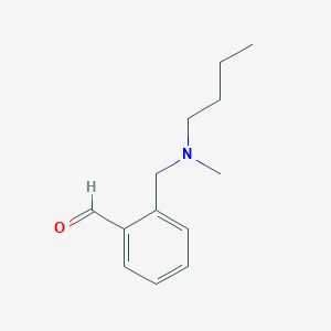 molecular formula C13H19NO B8001207 2-((Butyl(methyl)amino)methyl)benzaldehyde 