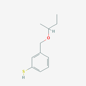molecular formula C11H16OS B8001253 3-[(sec-Butyloxy)methyl]thiophenol 
