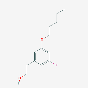 molecular formula C13H19FO2 B8001264 5-Fluoro-3-n-pentoxyphenethyl alcohol 