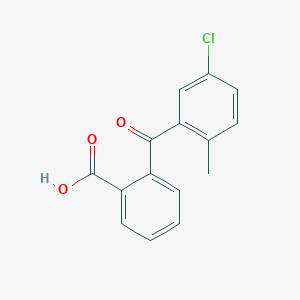 molecular formula C15H11ClO3 B8001271 2-(5-Chloro-2-methylbenzoyl)benzoic acid CAS No. 73041-54-0