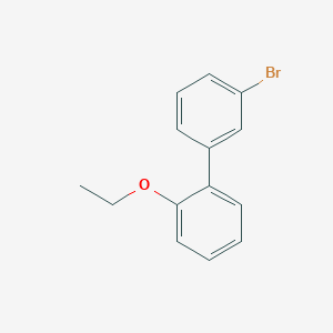 molecular formula C14H13BrO B8001300 3-Bromo-2'-ethoxybiphenyl 