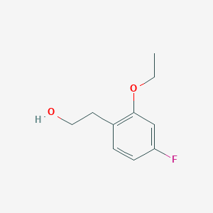 molecular formula C10H13FO2 B8001317 2-Ethoxy-4-fluorophenethyl alcohol 