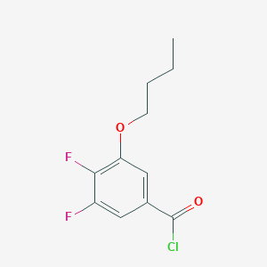molecular formula C11H11ClF2O2 B8001332 3-n-Butoxy-4,5-difluorobenzoyl chloride 