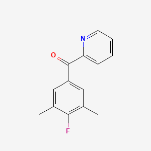 2-(4-Fluoro-3,5-dimethylbenzoyl)pyridine