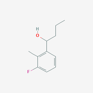molecular formula C11H15FO B8001411 1-(3-Fluoro-2-methylphenyl)butan-1-ol 