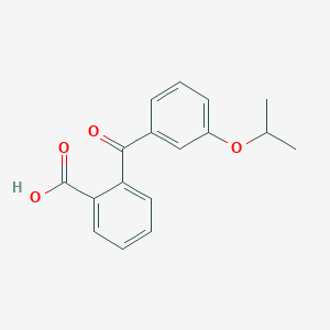 molecular formula C17H16O4 B8001422 2-(3-iso-Propoxybenzoyl)benzoic acid 