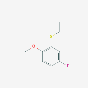 molecular formula C9H11FOS B8001480 Ethyl(5-fluoro-2-methoxyphenyl)sulfane 