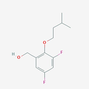 molecular formula C12H16F2O2 B8001509 3,5-Difluoro-2-iso-pentoxybenzyl alcohol 