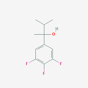 molecular formula C11H13F3O B8001540 2-(3,4,5-Trifluorophenyl)-3-methyl-butan-2-ol 