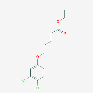 molecular formula C13H16Cl2O3 B8001582 Ethyl 5-(3,4-dichloro-phenoxy)pentanoate 