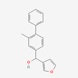 molecular formula C18H16O2 B8001598 Furan-3-yl(2-methyl-[1,1'-biphenyl]-4-yl)methanol 