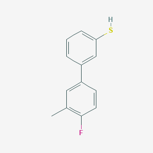 molecular formula C13H11FS B8001607 3-(4-Fluoro-3-methylphenyl)thiophenol 