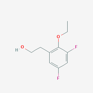 molecular formula C10H12F2O2 B8001625 3,5-Difluoro-2-ethoxyphenethyl alcohol 