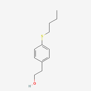 molecular formula C12H18OS B8001661 4-(n-Butylthio)phenethyl alcohol 