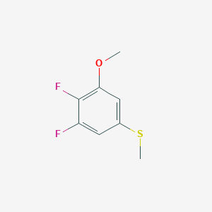 molecular formula C8H8F2OS B8001664 3,4-Difluoro-5-methoxyphenyl methyl sulfide 