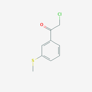 molecular formula C9H9ClOS B8001665 2-Chloro-1-(3-methylsulfanyl-phenyl)ethanone 